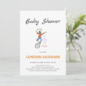 Invitación Pallasso en monocicle. L'alegria de viu Kaart (Staand voorkant)