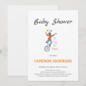 Invitación Pallasso en monocicle. L'alegria de viu Kaart (Voorkant / Achterkant)