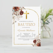 Invitación para bautismo  kaart (Staand voorkant)