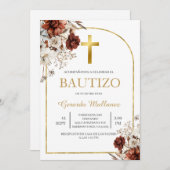 Invitación para bautismo  kaart (Voorkant / Achterkant)