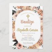 Invitación para bautismo kaart (Voorkant / Achterkant)