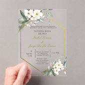 Invitación para boda de oro acryl uitnodigingen (Insitu (Draagbaar))