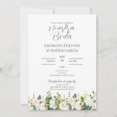 Invitación para Boda español Kaart (Voorkant)