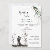 Invitación para Boda español Kaart (Voorkant)