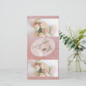 invitación para boda feestdagenkaart (Staand voorkant)