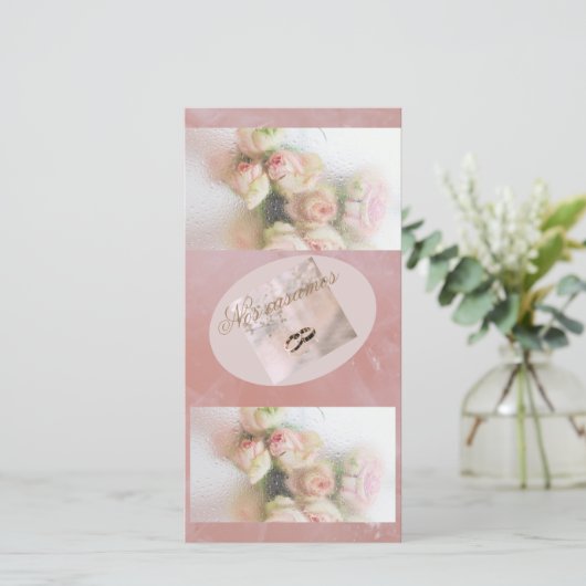 invitación para boda feestdagenkaart (Staand voorkant)