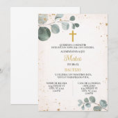 INVITACION PARA EVENTO RELIGIOSO DE NINO KAART (Voorkant / Achterkant)