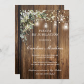 Invitación para Fiesta de Jubilación Personalizada Kaart (Voorkant / Achterkant)