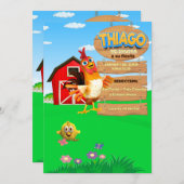 INVITACION PARA NIÑO "Bartolito' Kaart (Voorkant / Achterkant)