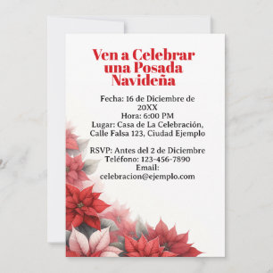 Invitación para Posada Navideña Spaans Kaart