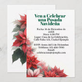Invitación para Posada Navideña Spaans Kaart (Voorkant / Achterkant)