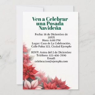 Invitación para Posada Navideña Spaans Kaart