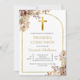 Invitación para primera comunión kaart