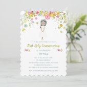 Invitación PETRA Primera Comunión Kaart (Staand voorkant)