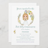 Invitación PHOEBE Primera Comunión Kaart (Voorkant / Achterkant)