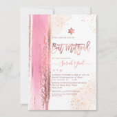 Invitación PixDezines Modern Abstract Tallit Bat M Kaart (Voorkant)