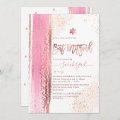 Invitación PixDezines Modern Abstract Tallit Bat M Kaart (Voorkant / Achterkant)