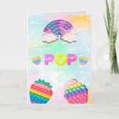 Invitación Pop It Niña (Voorkant)