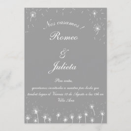 invitación pre-boda diente de león kaart