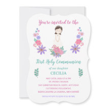 Invitación Primera Comunión CECILIA