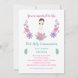 Invitación Primera Comunión CECILIA Kaart