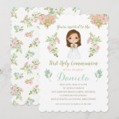 Invitación Primera Comunión DANIELA Kaart (Voorkant / Achterkant)