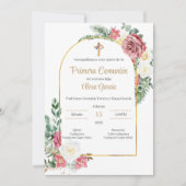 Invitación Primera Comunión Niña Kaart (Voorkant)