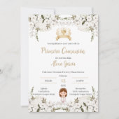 Invitación Primera Comunión Niña Kaart (Voorkant)
