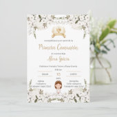 Invitación Primera Comunión Niña Kaart (Staand voorkant)