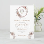 Invitación primera Comunión niño Kaart (Staand voorkant)