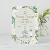 Invitación Primera Comunión Niño Kaart (Staand voorkant)