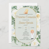 Invitación Primera Comunión Niño Kaart (Voorkant / Achterkant)