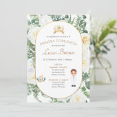 Invitación primera Comunión niño Kaart (Staand voorkant)
