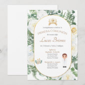 Invitación primera Comunión niño Kaart (Voorkant / Achterkant)