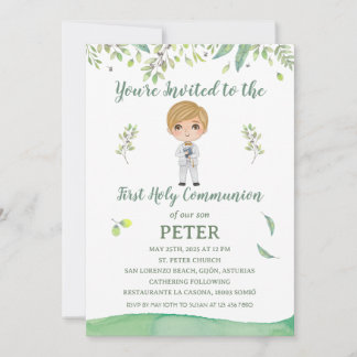 Invitación Primera Comunión PETER Kaart