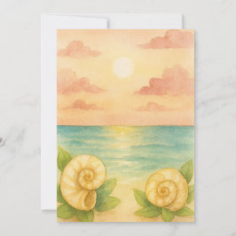 Invitación puesta de sol a la tarde  kaart