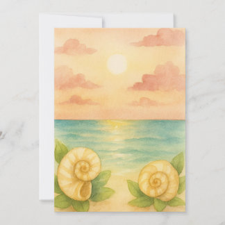 Invitación puesta de sol a la tarde  kaart