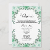 Invitación Quinceaña Kaart (Voorkant)