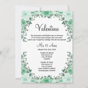 Invitación Quinceaña Kaart