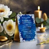 Invitación Royal Blue Ocean bruiloft uitnodiging m