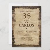 INVITACIÓN RÚSTICA KAART (Voorkant)