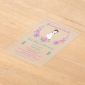 Invitación sobre acrílico Primera Comunión CECILIA Acryl Uitnodigingen (Laagn)