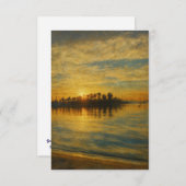 Invitación Sunset over a Mediterranean Harbour Kaart (Voorkant / Achterkant)