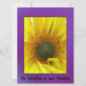 Invitación - Te uitnodiging a mi Fiesta - Girasol (Voorkant)