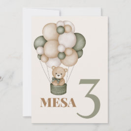 Invitación Teddy Bear Baby shower Boy Cartel de la Kaart