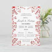 Invitación tema Mexicano para boda Kaart (Staand voorkant)