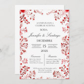 Invitación tema Mexicano para boda Kaart (Voorkant / Achterkant)