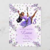 Invitación Template Isabella's Birthday Invitation Kaart (Voorkant / Achterkant)