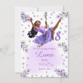 Invitación Template Isabella's Birthday Invitation Kaart