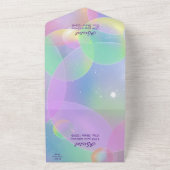 Invitación Todo En Uno - Cumpleaños - Editable All In One Uitnodiging (Buitenkant)